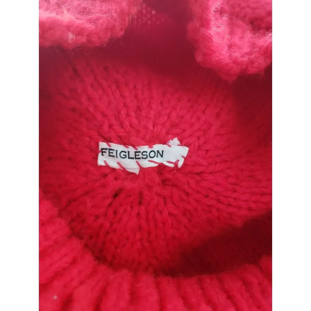 Vintage Red Knit Beret‎ - Picture 5 of 5